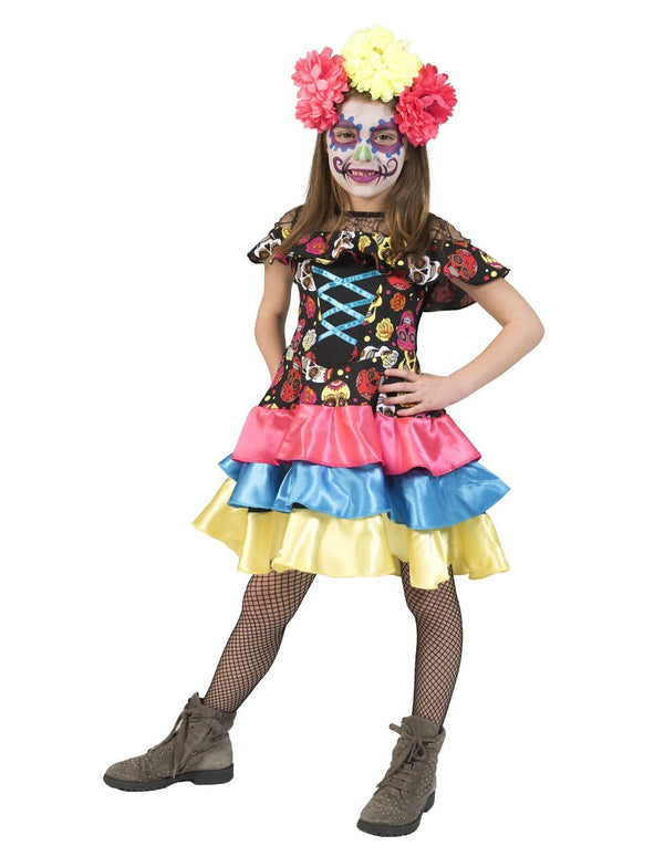 Feestbazaar Day of the Dead Muerto jurkje meisjes