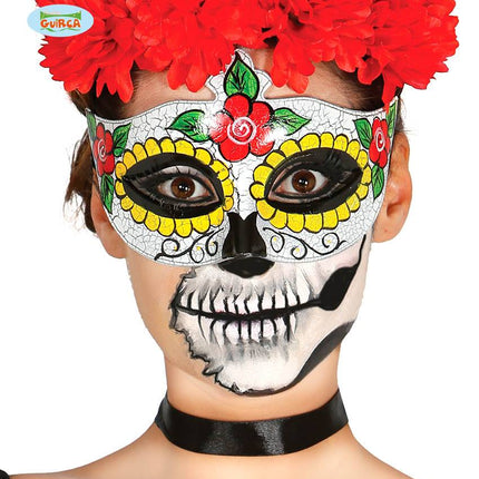 Feestbazaar Day Of The Dead Oogmasker Trix