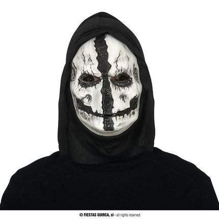 Feestbazaar Dead Skelet Masker Met Capuchon
