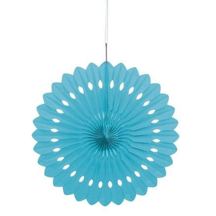 Feestbazaar Deco Waaier Poederblauw (40cm)