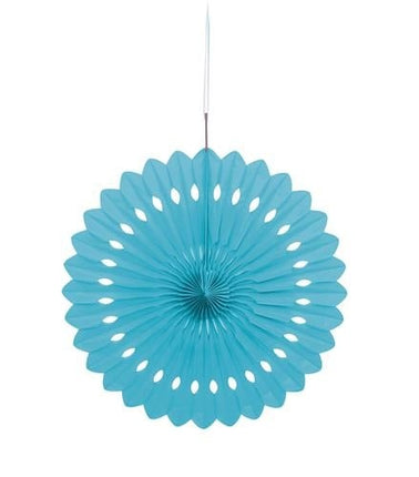 Feestbazaar Deco Waaier Poederblauw (40cm)