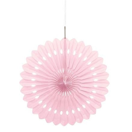 Feestbazaar Deco Waaier Zachtroze (40cm)