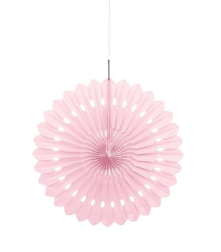 Feestbazaar Deco Waaier Zachtroze (40cm)