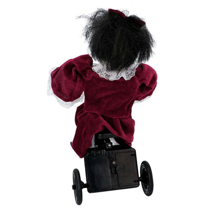 Feestbazaar Decoratie Griezel Angry Mathilde op fiets