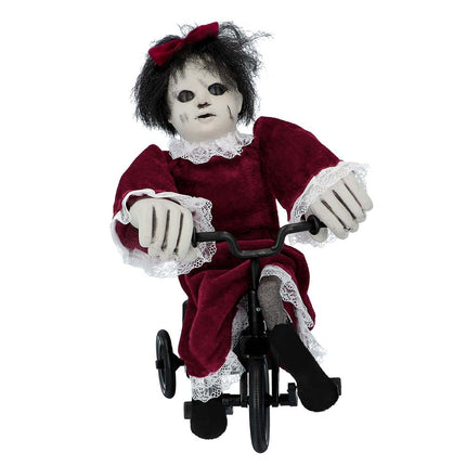 Feestbazaar Decoratie Griezel Angry Mathilde op fiets
