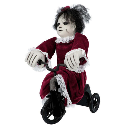 Feestbazaar Decoratie Griezel Angry Mathilde op fiets