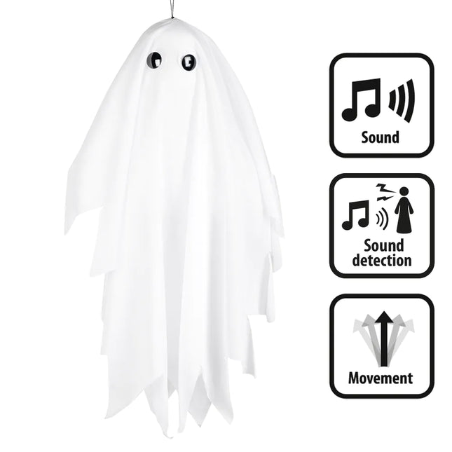 Feestbazaar Decoratie Schuddend spook (48cm)