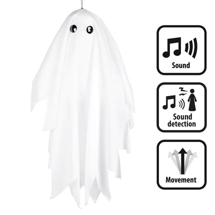 Feestbazaar Decoratie Schuddend spook (48cm)