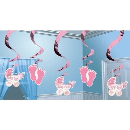 Feestbazaar Decoratie spiraal it's a girl