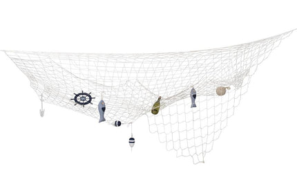 Feestbazaar Decoratie visnet (300 x 300 cm)