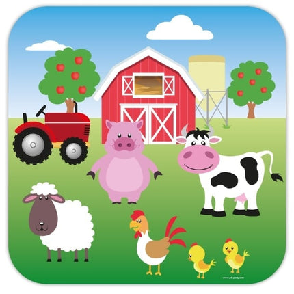Feestbazaar Decoratiebord Boerderij (50x50cm)