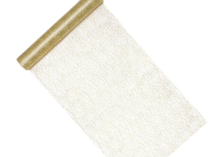 Feestbazaar Decoratief Gaas Goud (0,36x9m)