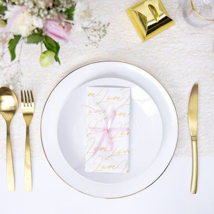 Feestbazaar Decoratief Gaas Goud (0,36x9m)