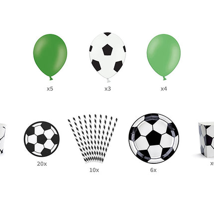 Feestbazaar Decoratieset Voetbal Luxe