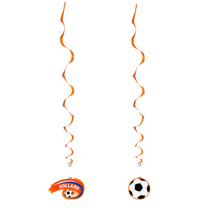 Feestbazaar Decoratieswirls Oranje Holland (2st)