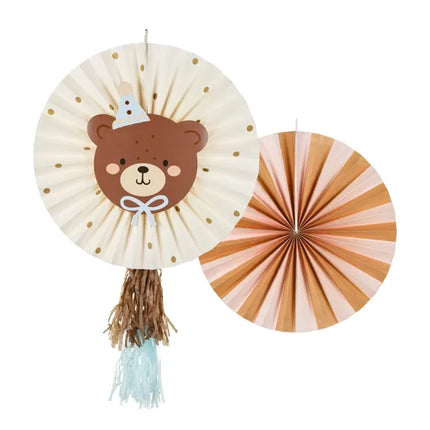 Feestbazaar Decoratieve Rozetten Beer (2st)