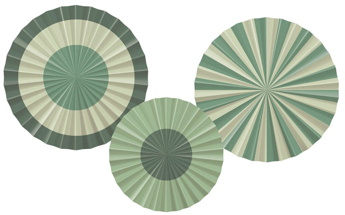 Feestbazaar Decoratieve Rozetten Serene Sage Groen (3st)