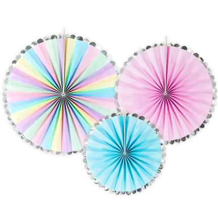 Feestbazaar Decoratieve Rozetten Unicorn Mix (3st)