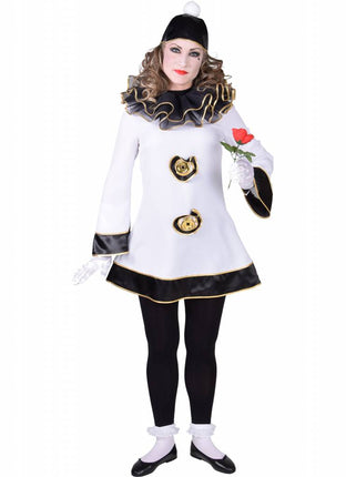 Feestbazaar Deftige Pierrot Dame kostuum