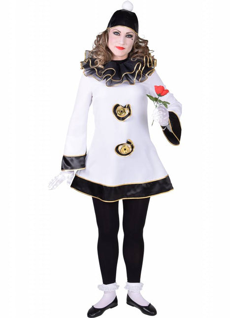 Feestbazaar Deftige Pierrot Dame kostuum
