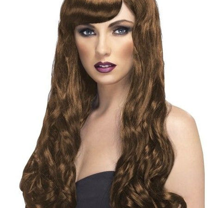 Feestbazaar Desire pruik lang bruin