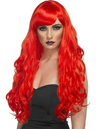 Feestbazaar Desire pruik lang rood