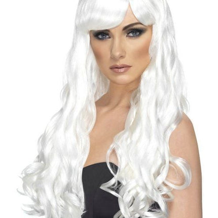 Feestbazaar Desire pruik lang wit