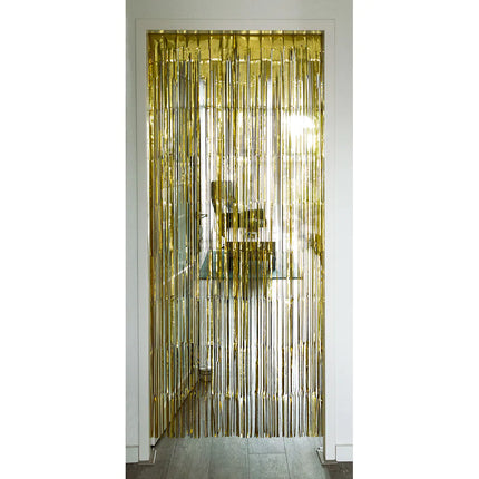 Feestbazaar Deur deco gordijn goud