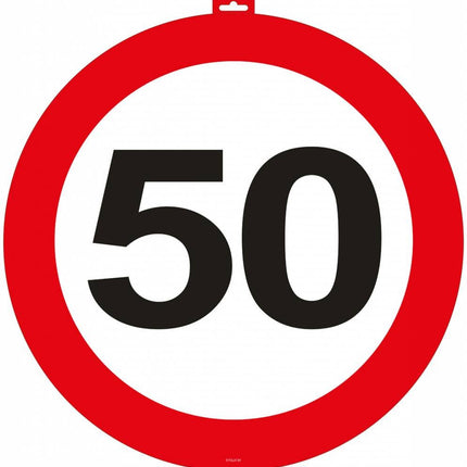 Feestbazaar Deurbord 50 Verkeersbord 47cm