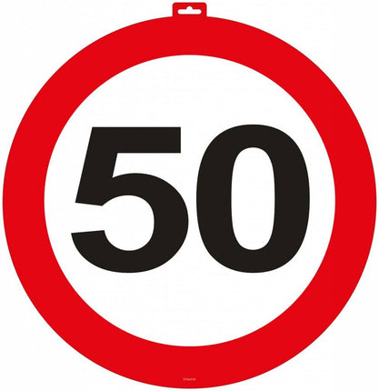 Feestbazaar Deurbord 50 Verkeersbord 47cm