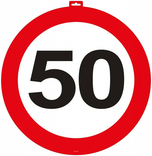Feestbazaar Deurbord 50 Verkeersbord 47cm