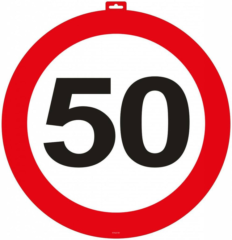 Feestbazaar Deurbord 50 Verkeersbord 47cm