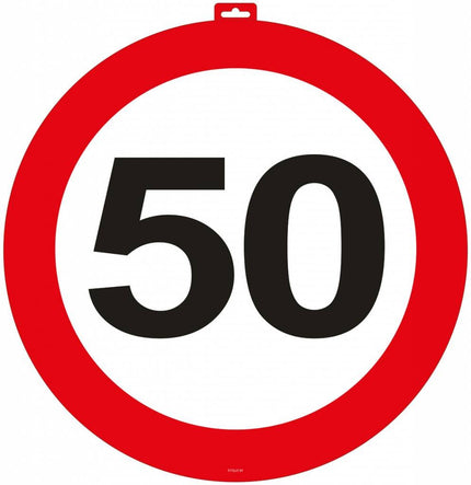 Feestbazaar Deurbord 50 Verkeersbord 47cm