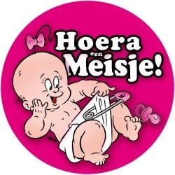 Feestbazaar Deurbord Geboorte Meisje