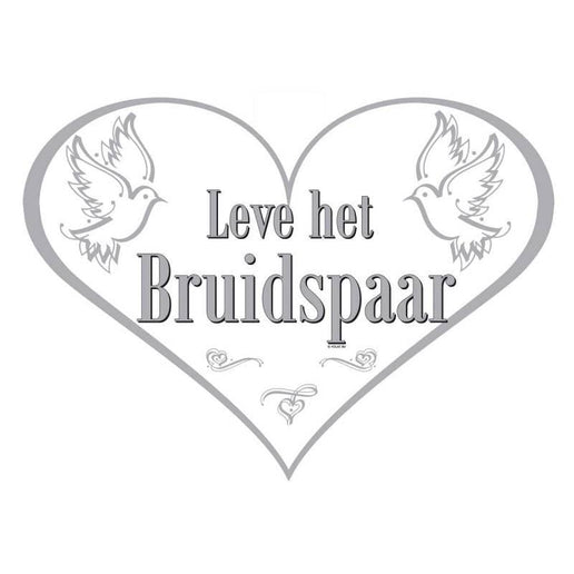 Feestbazaar Deurbord Leve Het Bruidspaar