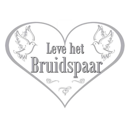 Feestbazaar Deurbord Leve Het Bruidspaar