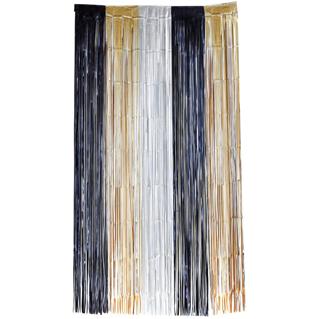 Feestbazaar Deurgordijn Folie Glamour Electrum (2x1m)