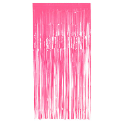Feestbazaar Deurgordijn Folie Neon Roze