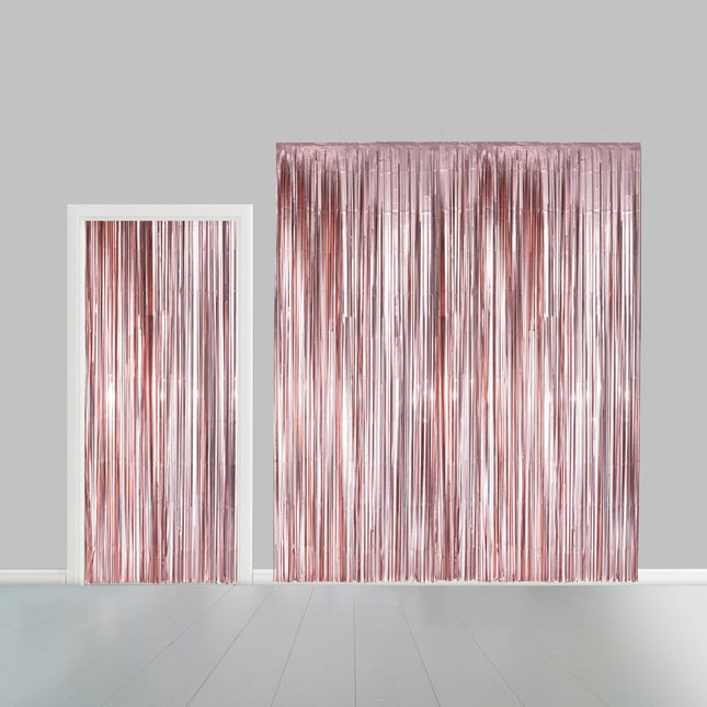 Feestbazaar Deurgordijn Folie Rose Goud (100x240cm)