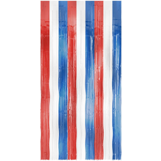 Feestbazaar Deurgordijn Rood Wit Blauw (200x100cm)
