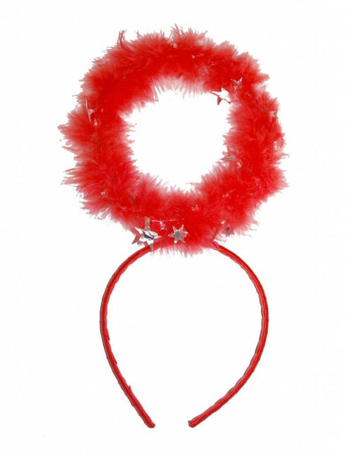 Feestbazaar Diadeem Aureool rood