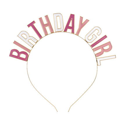 Feestbazaar Diadeem 'Birthday Girl' Colorful