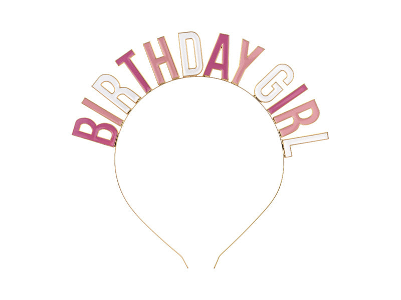 Feestbazaar Diadeem 'Birthday Girl' Colorful