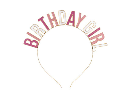 Feestbazaar Diadeem 'Birthday Girl' Colorful
