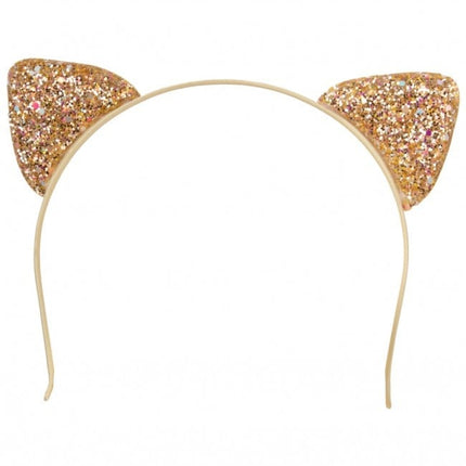 Feestbazaar Diadeem Kattenoortjes Glittergoud