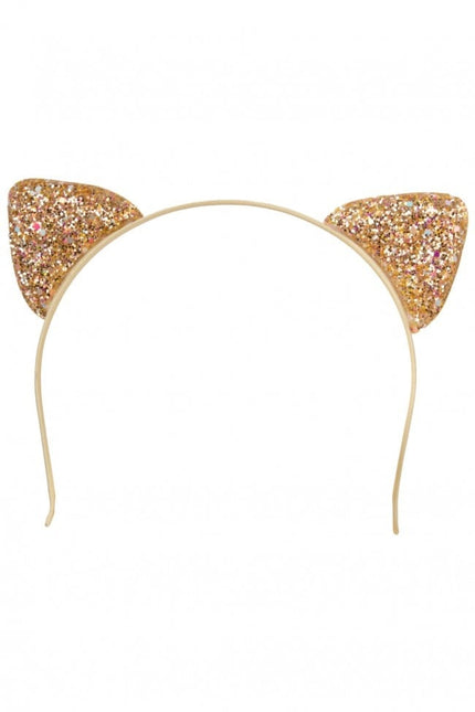 Feestbazaar Diadeem Kattenoortjes Glittergoud