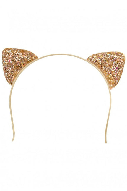 Feestbazaar Diadeem Kattenoortjes Glittergoud