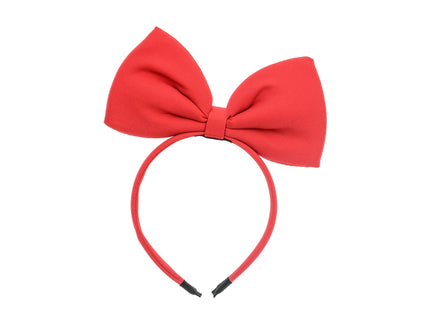 Feestbazaar Diadeem met Strik Rood