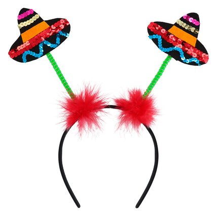 Feestbazaar Diadeem Mexicaanse Sombrero