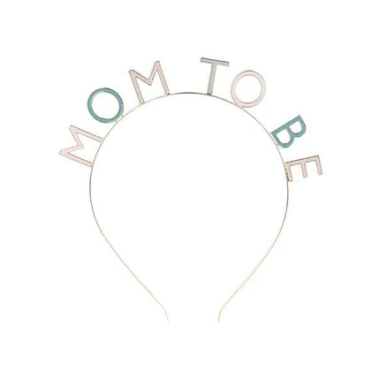 Feestbazaar Diadeem 'Mom To Be' Blauw / Roze